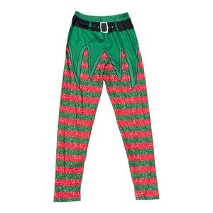 Kids Sizee 11-12T Christmas Elf Leggings New